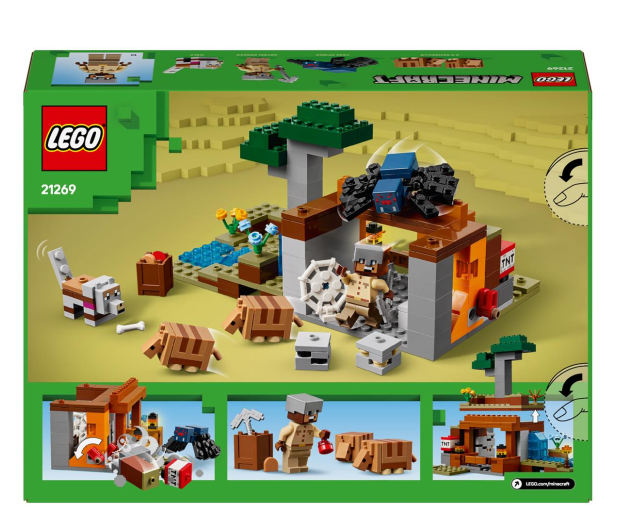 LEGO Minecraft 21269 Wyprawa do pancernikowej kopalni - 1284212 - zdjęcie 5